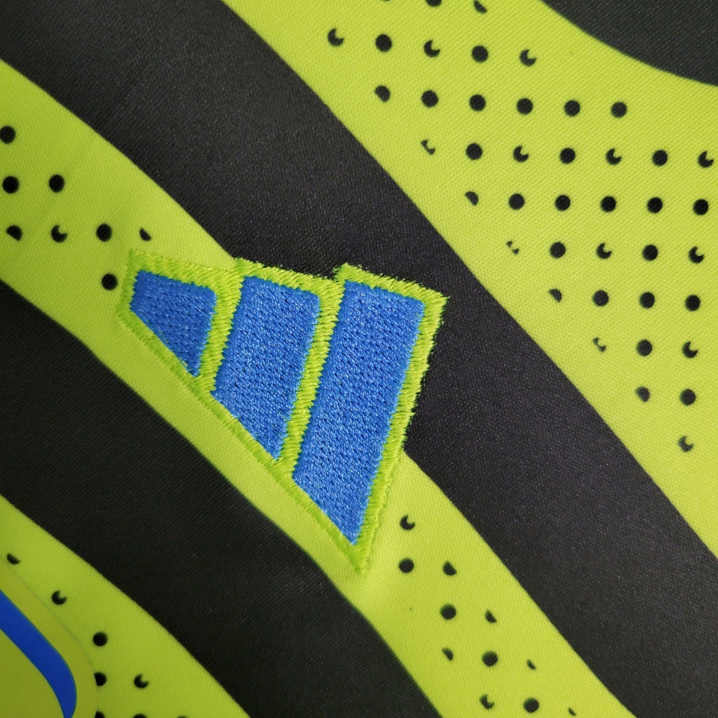 Arsenal Kids Third Kit 2024/25 – Neon Shock Edition