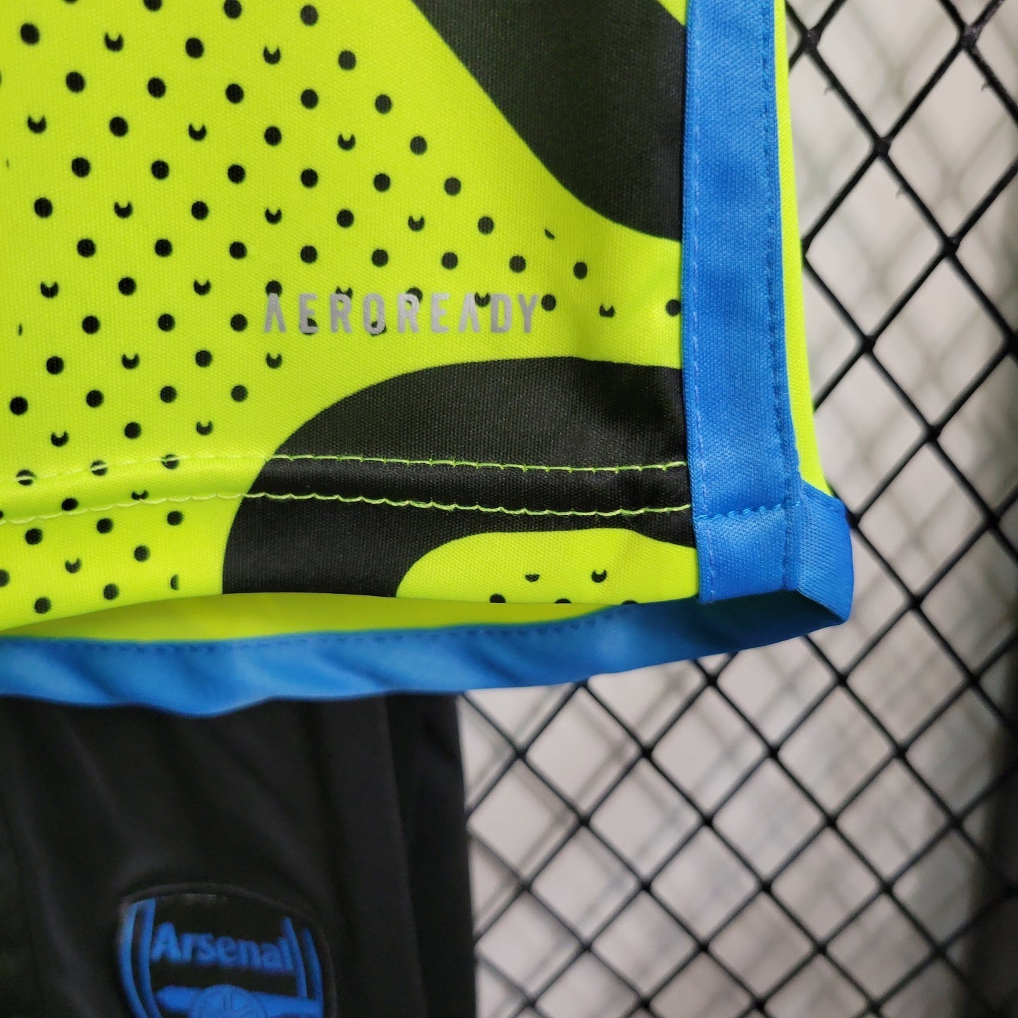 Arsenal Kids Third Kit 2024/25 – Neon Shock Edition