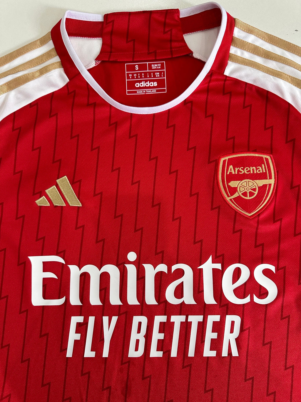 Arsenal Home Kit 2023/24 – Red & Gold Edition