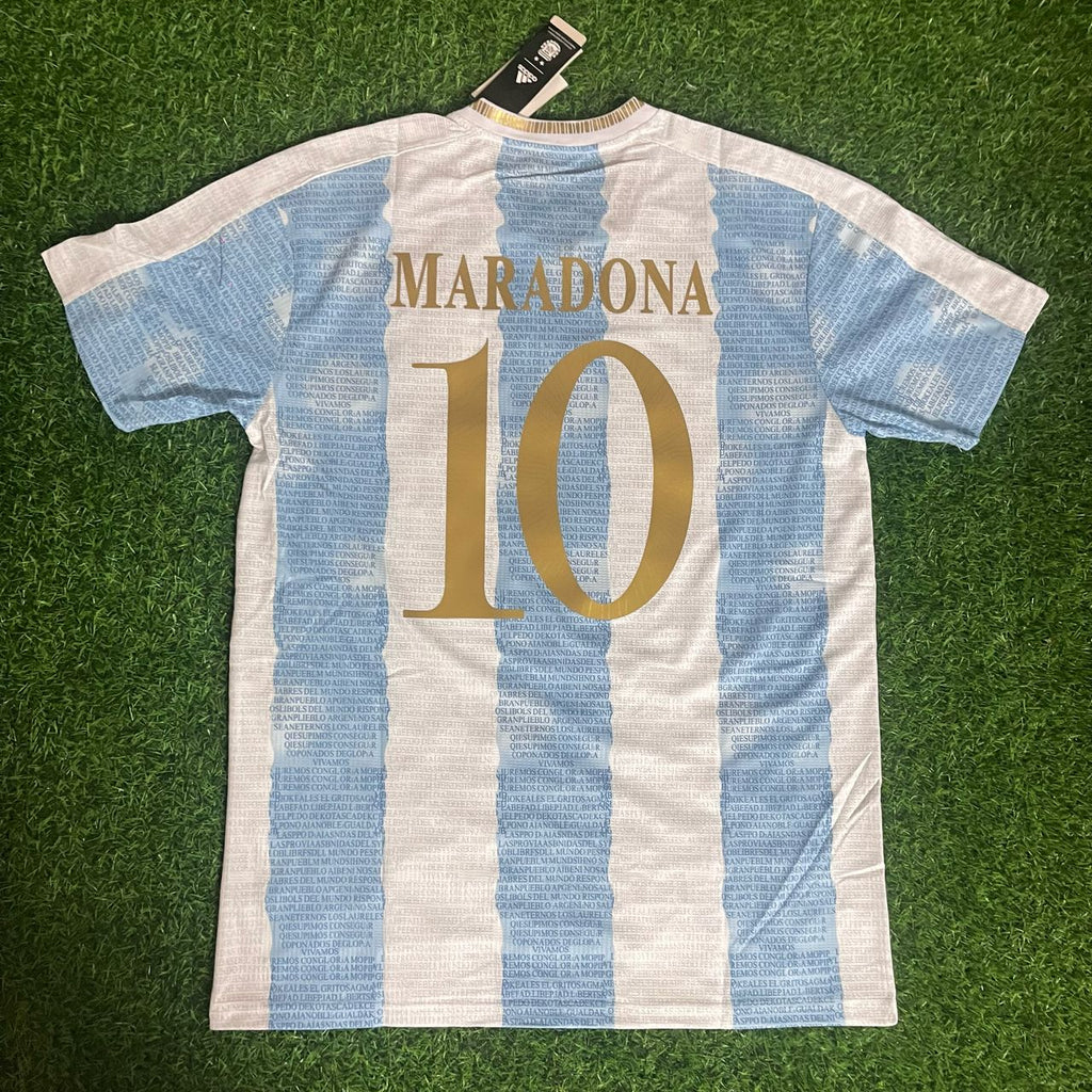 Diego Maradona Argentina Anniversary Commemorative Jersey