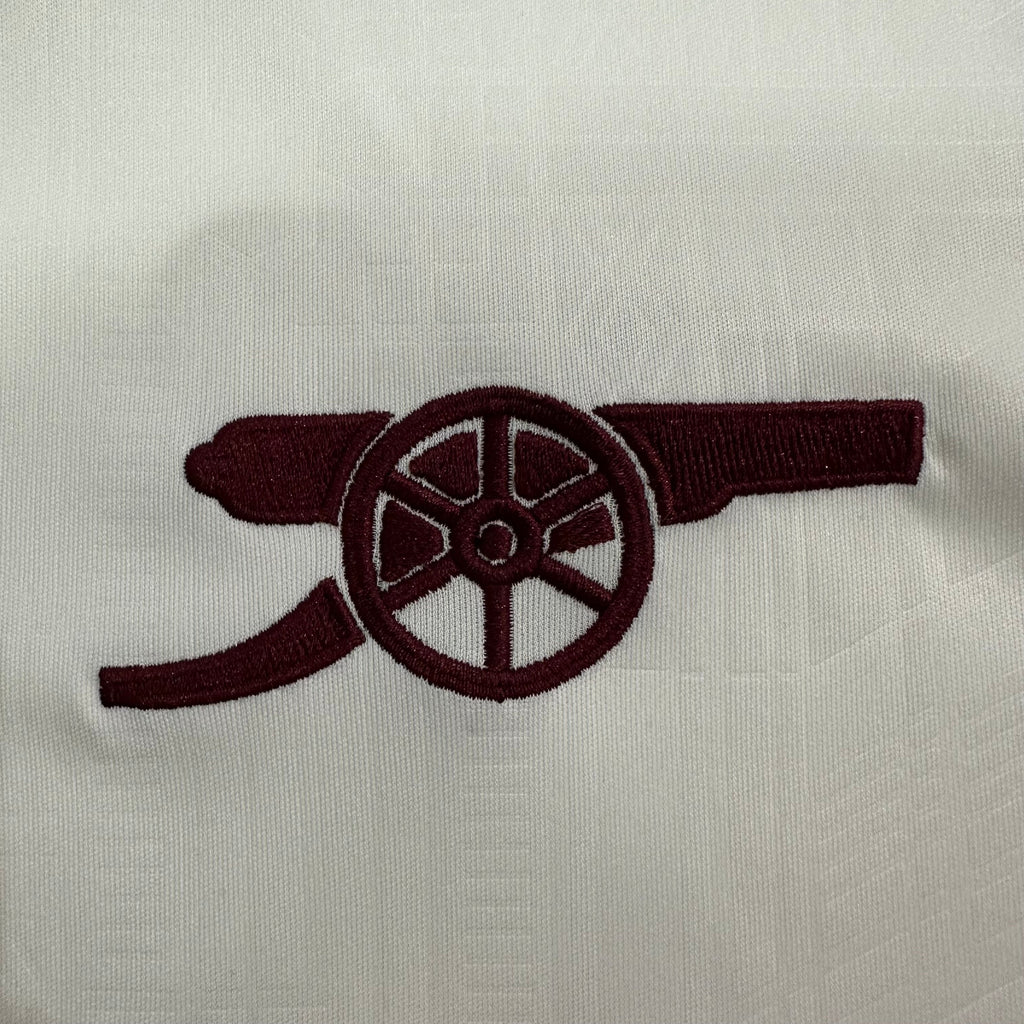Arsenal Retro Home Kit – White & Maroon Edition