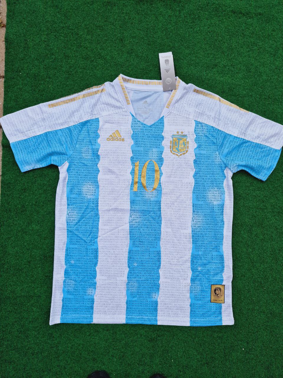 Diego Maradona Argentina Anniversary Commemorative Jersey